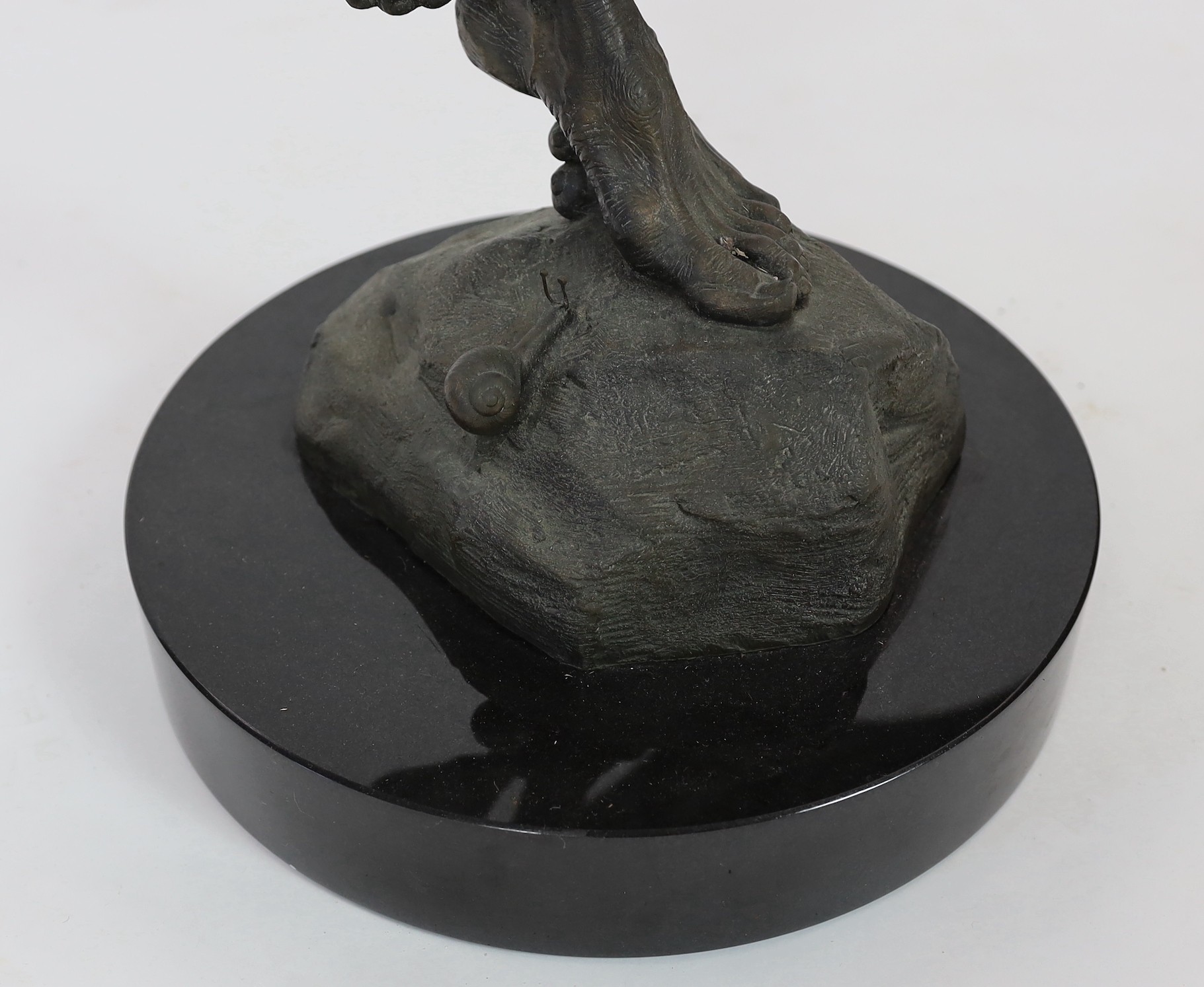 David Goode (British, b.1966). A very large bronze of Sneakweed, width 109cm height 103cm